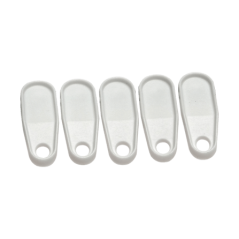 White Plastic Curtain Rail Gliders