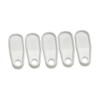 White Plastic Curtain Rail Gliders