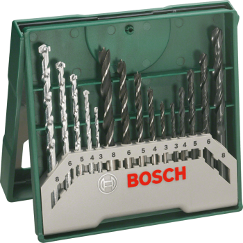 Bosch 15 Piece Mixed Drill Bit Set