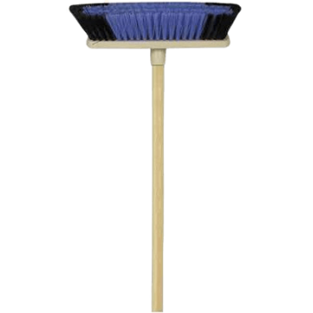Plastic Back Soft Fibre Household Broom With Wooden Handle