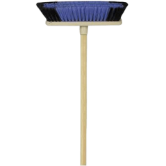 Plastic Back Soft Fibre Household Broom With Wooden Handle