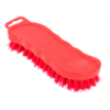 Scrub Brush S Shape Plastic Handle V/col