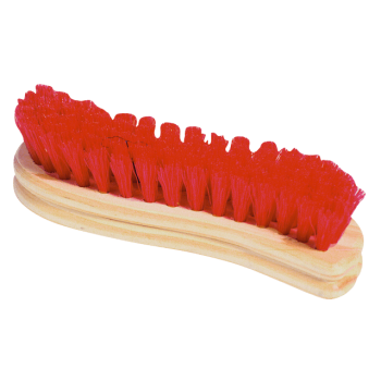 190mm Wooden Back 's' Shaped Scrubbing Brush