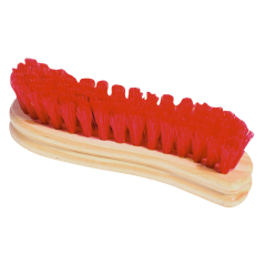 190mm Wooden Back 's' Shaped Scrubbing Brush
