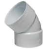 Soil & Vent Bend 50mm X 45 Deg Plain Sabs