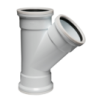 Soil & Vent Junction 110mm X 45 Deg Plain Sabs