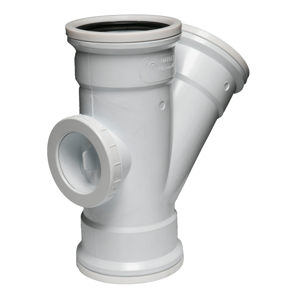 Soil & Vent Junction Access Heel 135deg 110mm Soil & Vent Junction Access Heel 135deg 110mm