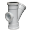 Soil & Vent Junction Access Heel 135deg 110mm