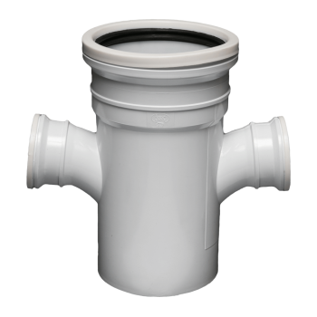 Soil & Vent Junction Plain Dbl Red 90deg 110mm Sabs