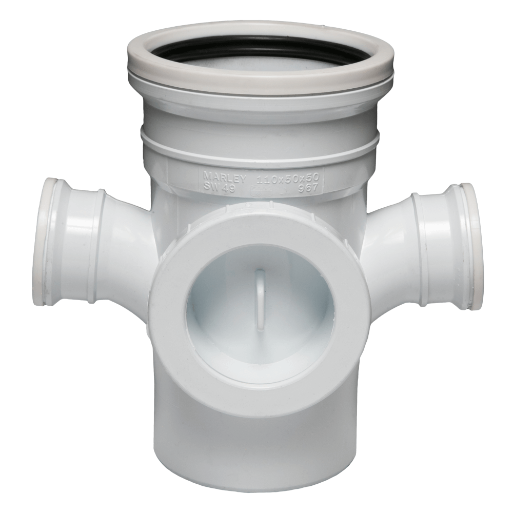 Soil & Vent Junction Ie Dbl Red 90deg 110mm Sabs Soil & Vent Junction Ie Dbl Red 90deg 110mm Sabs