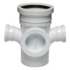 Soil & Vent Junction Ie Dbl Red 90deg 110mm Sabs