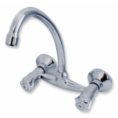 Coral Sink Mixer, Wall Type