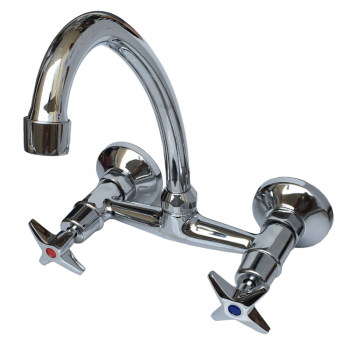 Star Swivel Spout Sink Mixer Wall Type