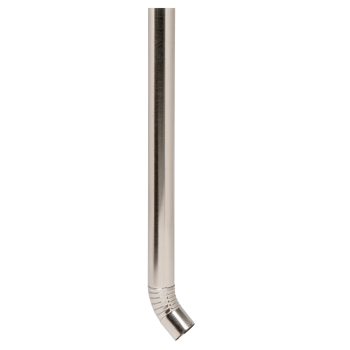 Downpipe Round Galvanised Crimped Shoe 2700x75x04mm