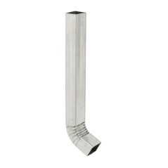 Downpipe Shoe Crimped Galvanised 2700x100x75x04mm