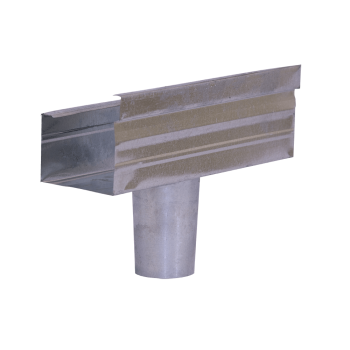 Gutter Stop End Square Round Outlet Galvanised