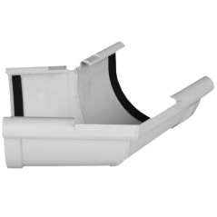 Gutter Round External Angle Pvc