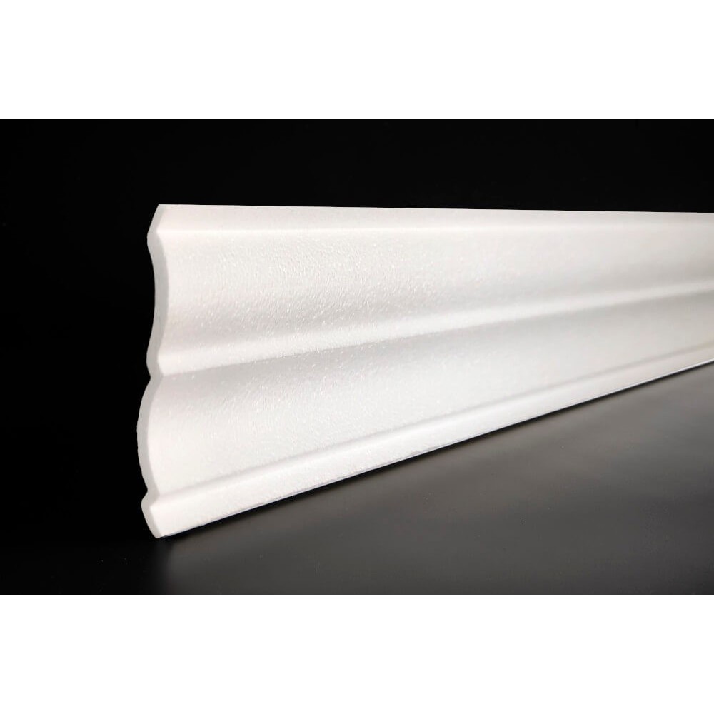 Polystyrene Cornice Cut Wave 8m Pack Polystyrene Cornice Cut Wave 8m Pack