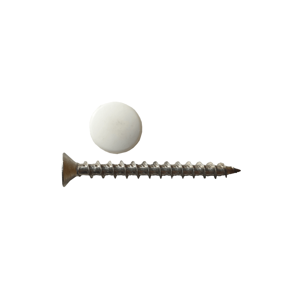 Stainless Steel Screws & Caps Quantity:50 Stainless Steel Screws & Caps Quantity:50
