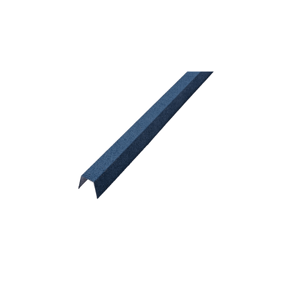 Steel Tile Square Ridge Cap Blue Steel Tile Square Ridge Cap Blue