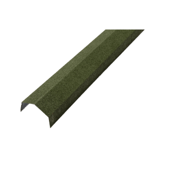 Steel Tile Angle Ridge Green