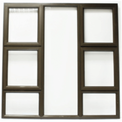 Window Frame Aluminiumin P4tt1515 Bronze