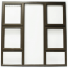 Window Frame Aluminiumin P4tt1515 Bronze