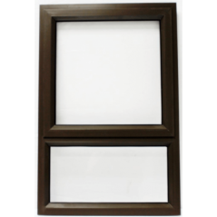 Window Frame Aluminiumin Pt69 Bronze Obscure