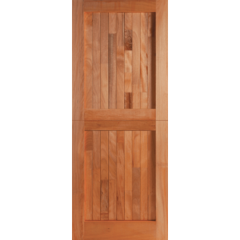 Wooden Door Mixed Timber Frame & Ledge Open Back Stable