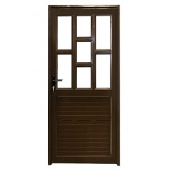 Aluminium Door Bronze 890 X 2090 Staggered/solid