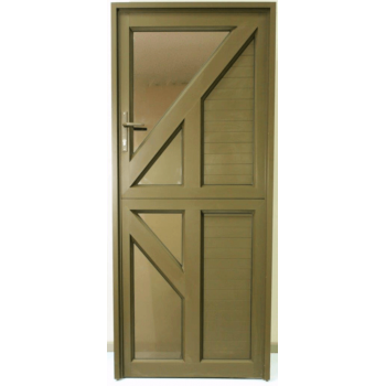Door Aluminium Hinged 890 X 2090 Stable Brz
