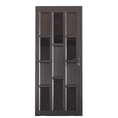 Door Aluminium Hinged 890 X 2090 Stagged Brz
