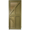 Door Aluminium Hinged 890 X 2090 Stable Brz