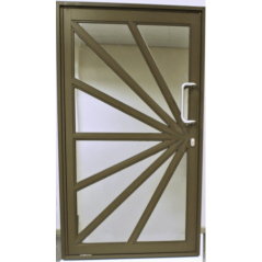 Door Aluminium Pivot 1200 X 2090 Sunshine Brz