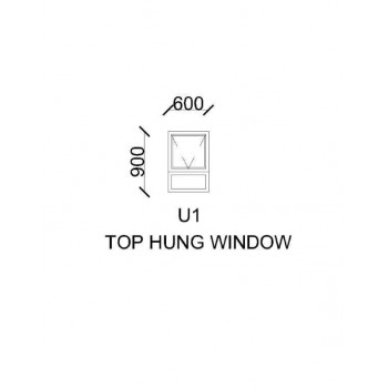 Window Frame Wood Eco Fp 600 X 900 Top Hung