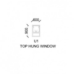 Window Frame Wood Eco Fp 600 X 900 Top Hung