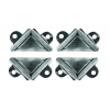 4mm Mirror Corners Nickle Plated with Screws Quantity:4, TROJAN - Cashbuild