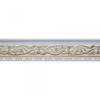 Polystyrene Cornice T-series 2m White/gold Wave, AFRICANO - Cashbuild