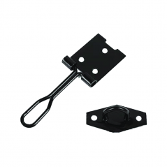 75mm Wire Hasp & Staple Black Jap Plated, TROJAN - Cashbuild