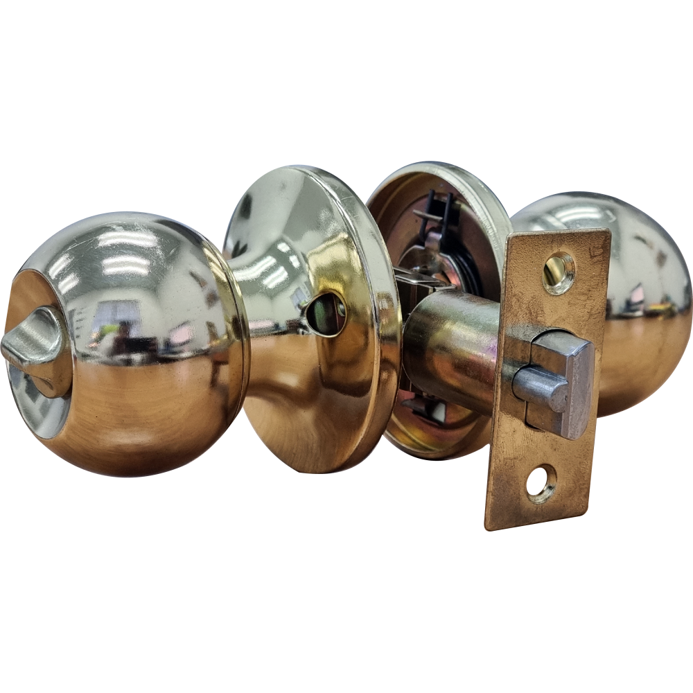 Cylindrical Lockset Brass Plated Cylindrical Lockset Brass Plated