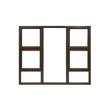Window Frame Aluminium P4tt1815 Bronze Clear, HARPER - Cashbuild