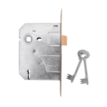 4 Lever Contractors Sabs Lock Insert Brass Plated
