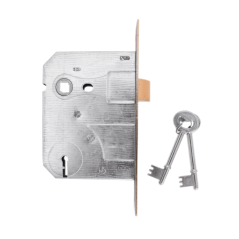 4 Lever Contractors Sabs Lock Insert Brass Plated