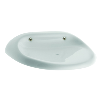 Bermuda Soap Dish Single White Stone