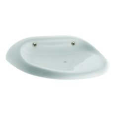 Bermuda Soap Dish Single White Stone