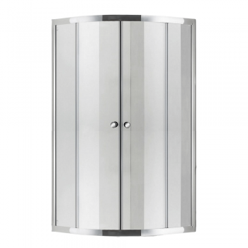 Round Corner Entry Clear Shower Door 900 X 900 X 1940