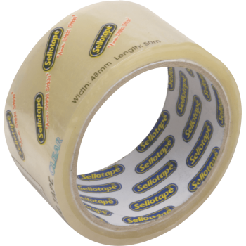 Buff Tape Clear 50m X 48mm