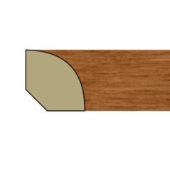 Krono Quarter Round Coffee Bamboo - 2.7m