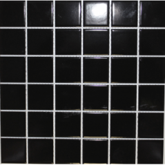 Mosaic Tile Shiny Black 48x48mm