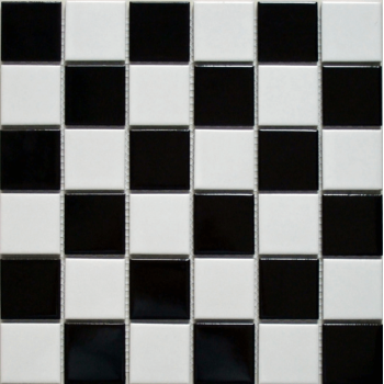 Mosaic Tile Black & White 48x48mm